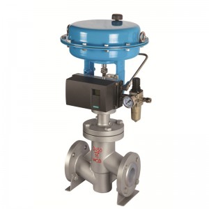 fluorine Lined pneumatic control valve