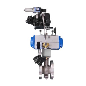 Factory directly 3 Inch Pneumatic Ball Valve - CF8 Pneumatic V type ball valve with accessory – Hoyee