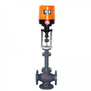 Electric three way control valve