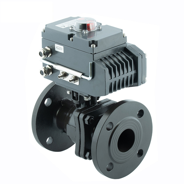 Explosion-proof electric actuator WCB two way shut off ball valve