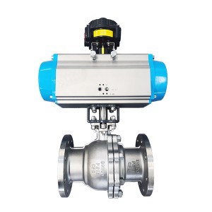 Factory supplied Pneumatic Segmented Ball Valve - Pneumatic CF8 full bore ball valve with limite switch – Hoyee