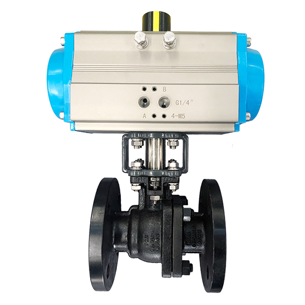 Pneumatic Carbon steel soft seated ball valve